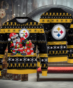 Pittsburgh Steelers Santa Claus Ugly Christmas Sweater
