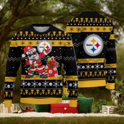 Pittsburgh Steelers Santa Claus Ugly Christmas Sweater
