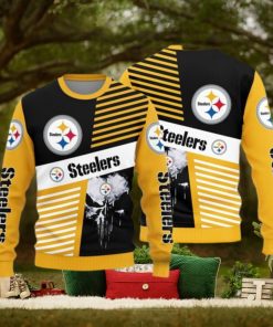 Pittsburgh Steelers Skull Pattern Knitted Sweater For Christmas
