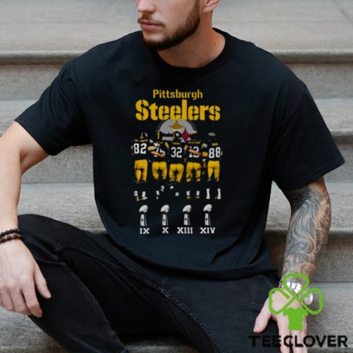 Pittsburgh Steelers Stallworth Greene Harris Bradshaw Swann Signatures 2023 Shirt