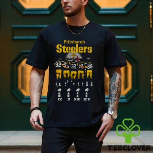 Pittsburgh Steelers Stallworth Greene Harris Bradshaw Swann Signatures 2023 Shirt