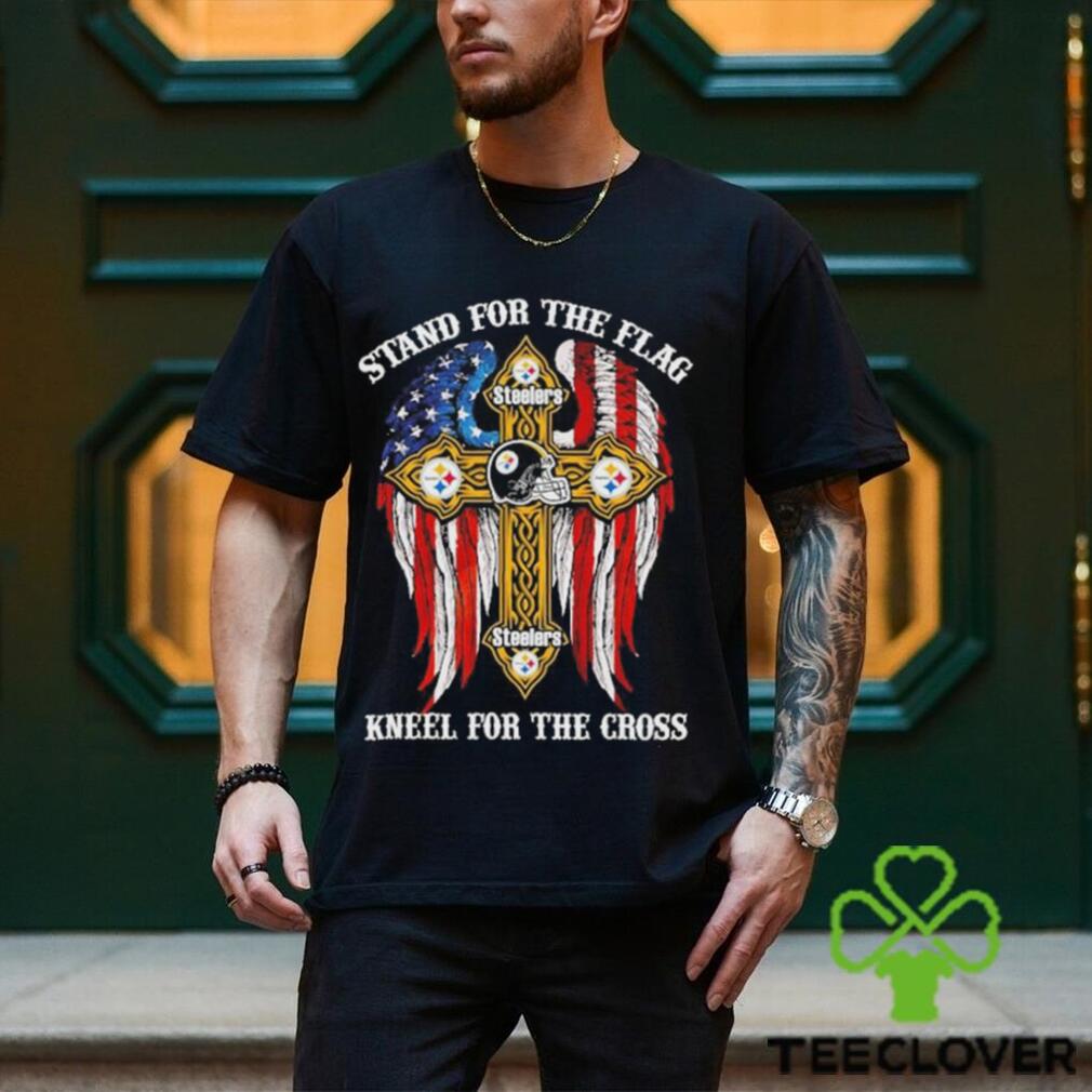 Pittsburgh Steelers Stand For The Flag Kneel For The Cross 2024 T shirt Pittsburgh Steelers Stand For The Flag Kneel For The Cross 2024 T shirt