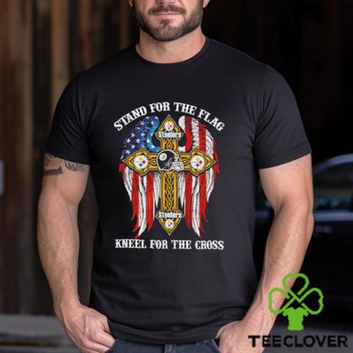 Pittsburgh Steelers Stand For The Flag Kneel For The Cross 2024 T shirt