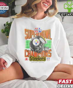 Pittsburgh Steelers Super Bowl Champions NFL football helmet shirt for Fans