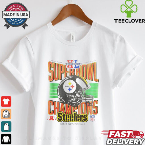 Pittsburgh Steelers Super Bowl Champions NFL football helmet shirt for Fans