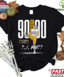 Pittsburgh Steelers T.J. Watt 90 Career Sacks 90 For 90 shirt