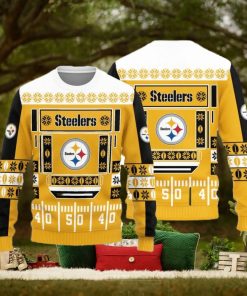 Pittsburgh Steelers Teams Ball Snowfalke Pattern Knitted Sweater For Christmas