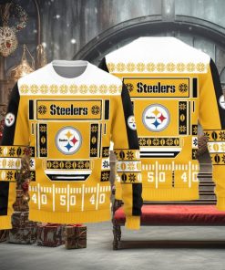 Pittsburgh Steelers Teams Ball Snowfalke Pattern Knitted Sweater For Christmas
