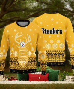 Pittsburgh Steelers Teams Reindeer Knitted Sweater For Christmas