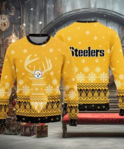 Pittsburgh Steelers Teams Reindeer Knitted Sweater For Christmas
