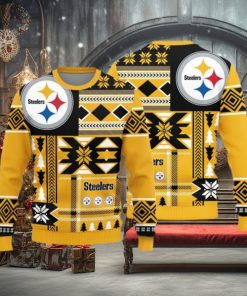 Pittsburgh Steelers Teams Snowflakes Pattern Knitted Sweater For Christmas