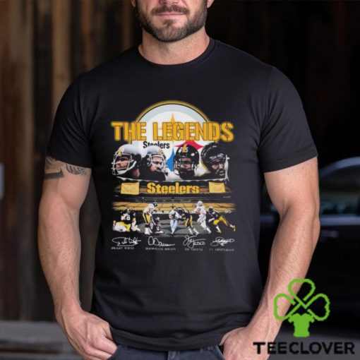 Pittsburgh Steelers The Legends White, Dawson, Greene And Greenwood Play Game Signatures Shirt