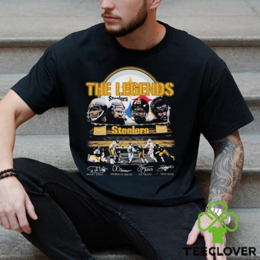 Pittsburgh Steelers The Legends White, Dawson, Greene And Greenwood Play Game Signatures Shirt