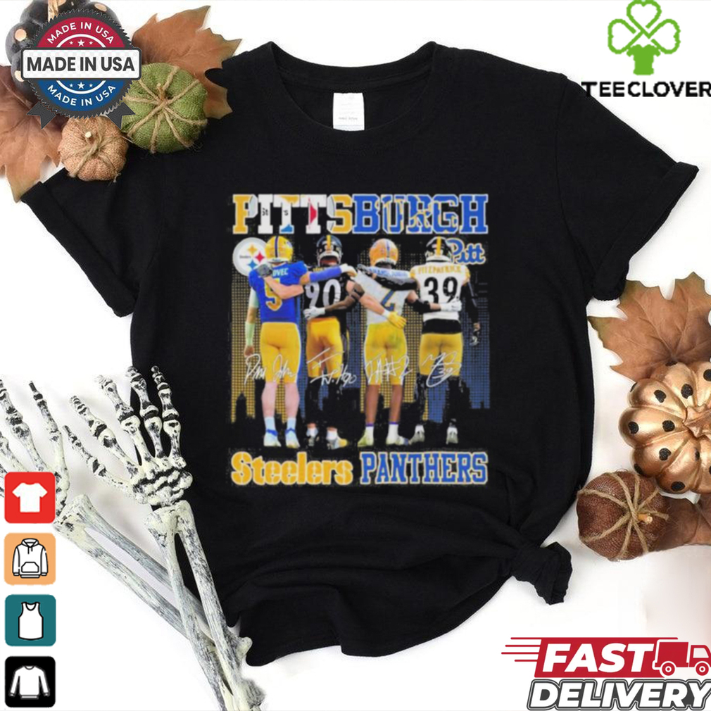 Pittsburgh Steelers Tj Watt, Fitzpatrick X Pittsburgh Panthers Phil Jurkovec, Israel Abanikanda Shirt Pittsburgh Steelers Tj Watt, Fitzpatrick X Pittsburgh Panthers Phil Jurkovec, Israel Abanikanda Shirt