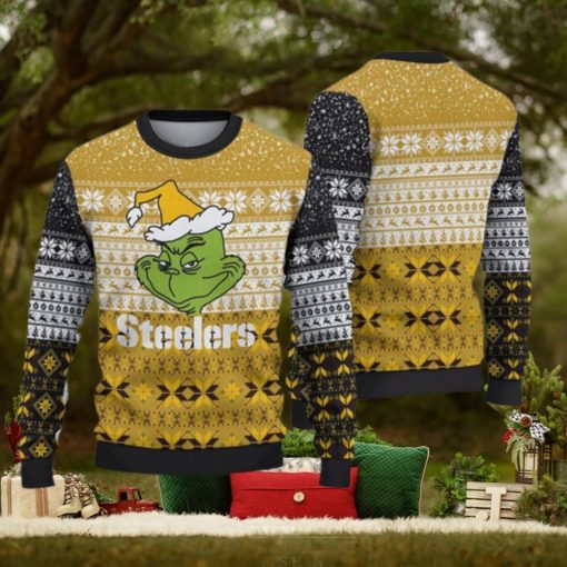 Pittsburgh Steelers Ugly Christmas Grch Xmas Sweater Gathering Gift Mens Women