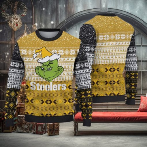 Pittsburgh Steelers Ugly Christmas Grch Xmas Sweater Gathering Gift Mens Women
