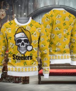 Pittsburgh Steelers Christmas Skull Ugly Christmas Sweater