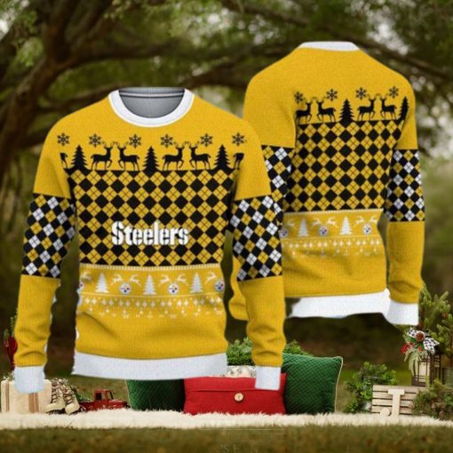 Pittsburgh Steelers Ugly Christmas Xmas Sweater Fun Gift Mens Women