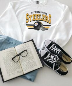 Pittsburgh Steelers Vintage Helmet Caricature Unisex T Shirt