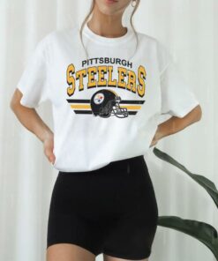 Pittsburgh Steelers Vintage Helmet Caricature Unisex T Shirt