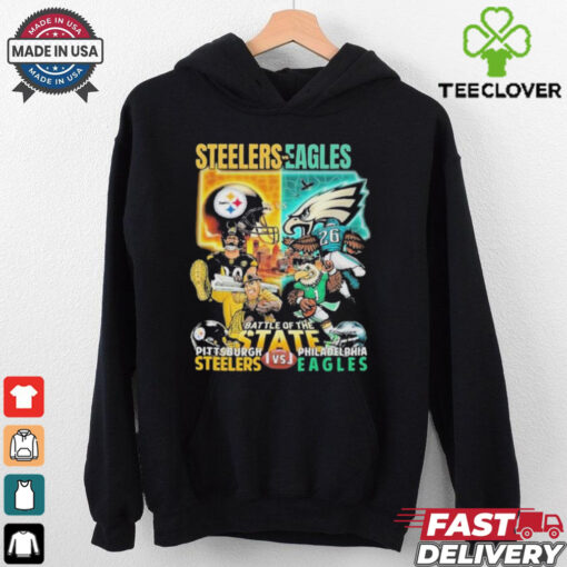 Pittsburgh Steelers Vs Philadelphia Eagles Battle Of The State Mascot T Shirts