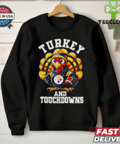 Pittsburgh Steelers turkey and touchdowns Thanksgiving shirt