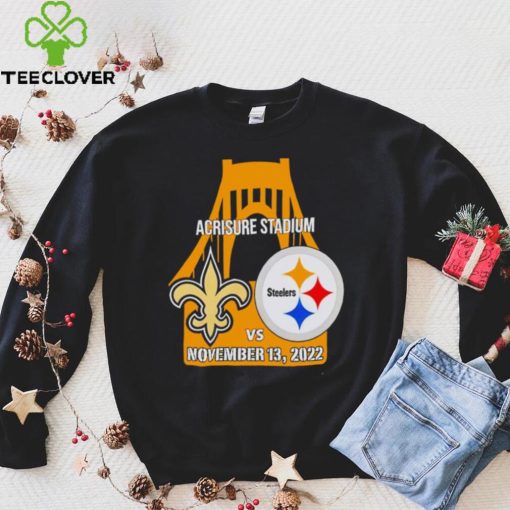 Pittsburgh Steelers vs New Orleans Saints Bridge Acrisure Stadium Game Day 2022 hoodie, sweater, longsleeve, shirt v-neck, t-shirt