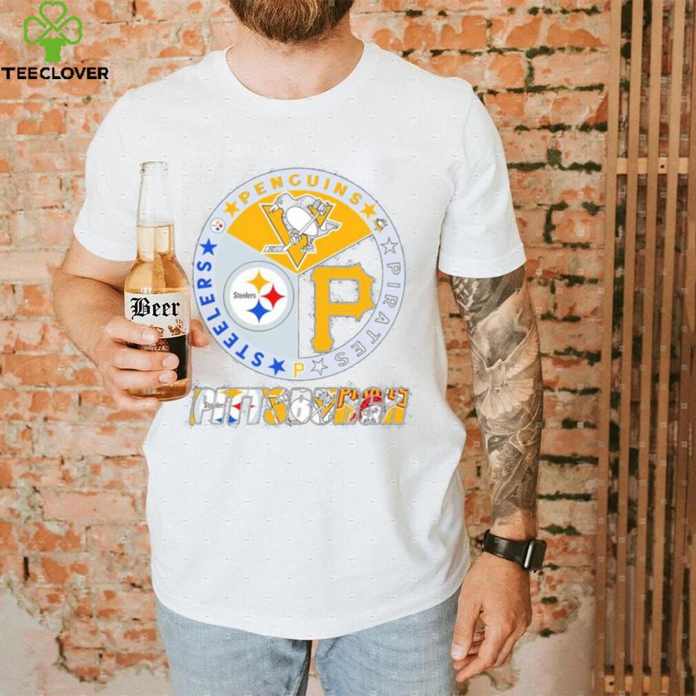 Pittsburgh circle logo sport teams Steelers penguins pirates shirt Pittsburgh circle logo sport teams Steelers penguins pirates shirt