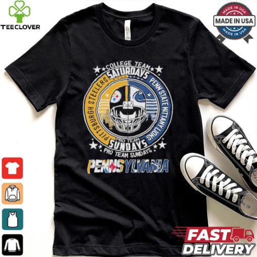 Pittsburgh steelers penn state nittany lions college team pro team weekends shirt