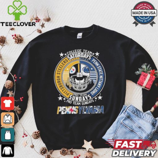 Pittsburgh steelers penn state nittany lions college team pro team weekends shirt