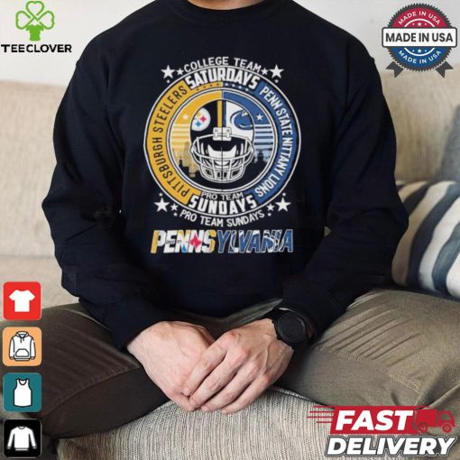 Pittsburgh steelers penn state nittany lions college team pro team weekends shirt