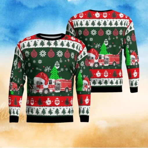 Pittsford, New York, Pittsford Fire District AOP Ugly Sweater Xmas Christmas Gift