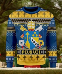 Pius Vii Coat Of Arms Ugly Christmas Sweater