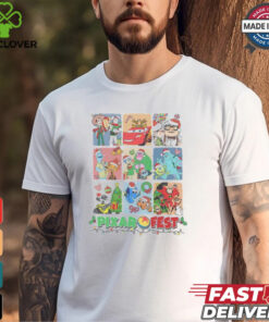 Pixar Cars Toy Story Monster Inc Fest Christmas Lights Shirt