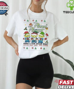 Pizza Planet Food And Space Port Christmas Shirt