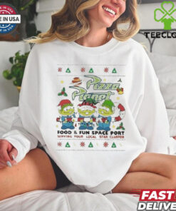 Pizza Planet Food And Space Port Christmas Shirt