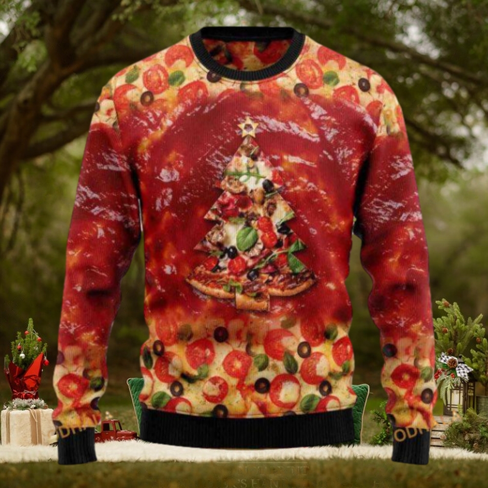 Pizza Ugly Knit Christmas Sweater, Funny Womens Christmas Sweater Pizza Ugly Knit Christmas Sweater, Funny Womens Christmas Sweater