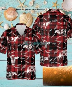 Plaid Pattern Holstein All Over Printed 3D Hawaiian Shirt