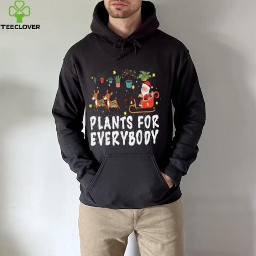 Plants For Everybody Christmas Plant Funny Xmas Santa Pajama Shirt