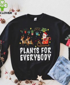Plants For Everybody Christmas Plant Funny Xmas Santa Pajama Shirt