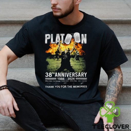 Platoon 38th Anniversary 1986 – 2024 Thank You For The Memories T Shirt