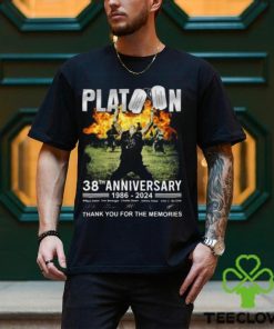 Platoon 38th Anniversary 1986 – 2024 Thank You For The Memories T Shirt