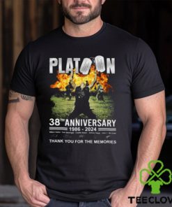 Platoon 38th Anniversary 1986 – 2024 Thank You For The Memories T Shirt