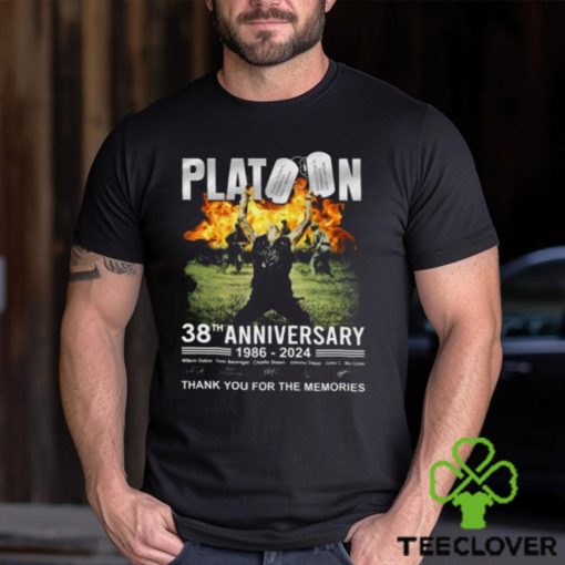 Platoon 38th Anniversary 1986 – 2024 Thank You For The Memories T Shirt