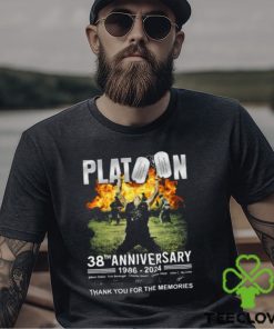 Platoon 38th Anniversary 1986 – 2024 Thank You For The Memories T Shirt