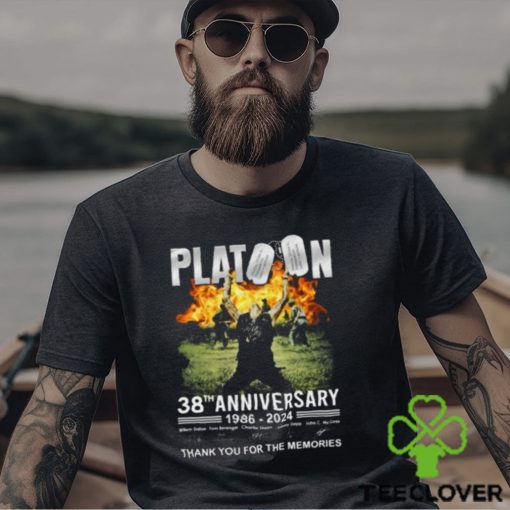 Platoon 38th Anniversary 1986 – 2024 Thank You For The Memories T Shirt