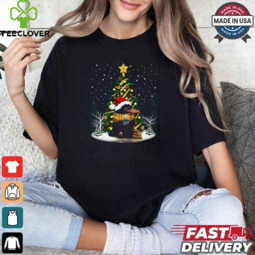 Platypus Drinking Coffe Christmas T Shirt