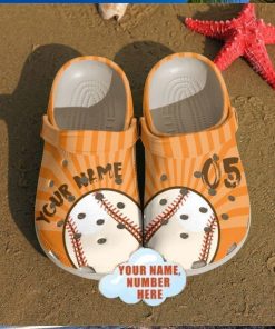 Play Ball Baseball Personalized Themed Classic Comfort Clog Footwear Design