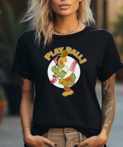 Play Ball! Pirate Baseball Mascot Pirate Parrot Kids T Shirt