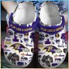 Purple And Black Baltimore Ravens Crocs